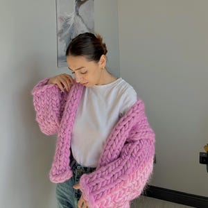 Chunky Cardigan, Wool Cardigan,Cardigan, Knit Chunky Cardigan, Hand Knit Cardigan, Gift for her, Chunky Cardigan, Wool Cardigan